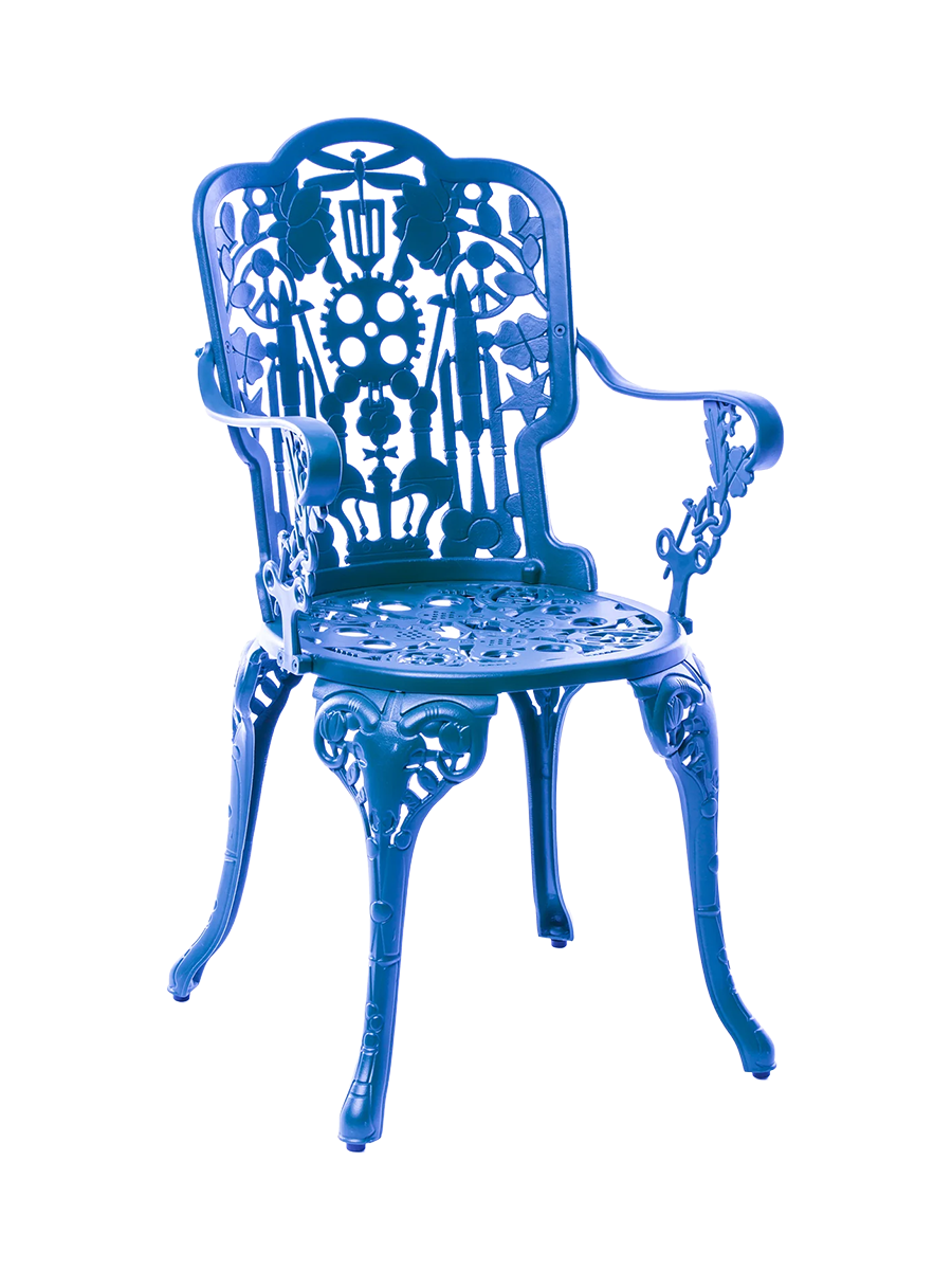 
Fauteuil d'extérieur design « Industry » - Bleu