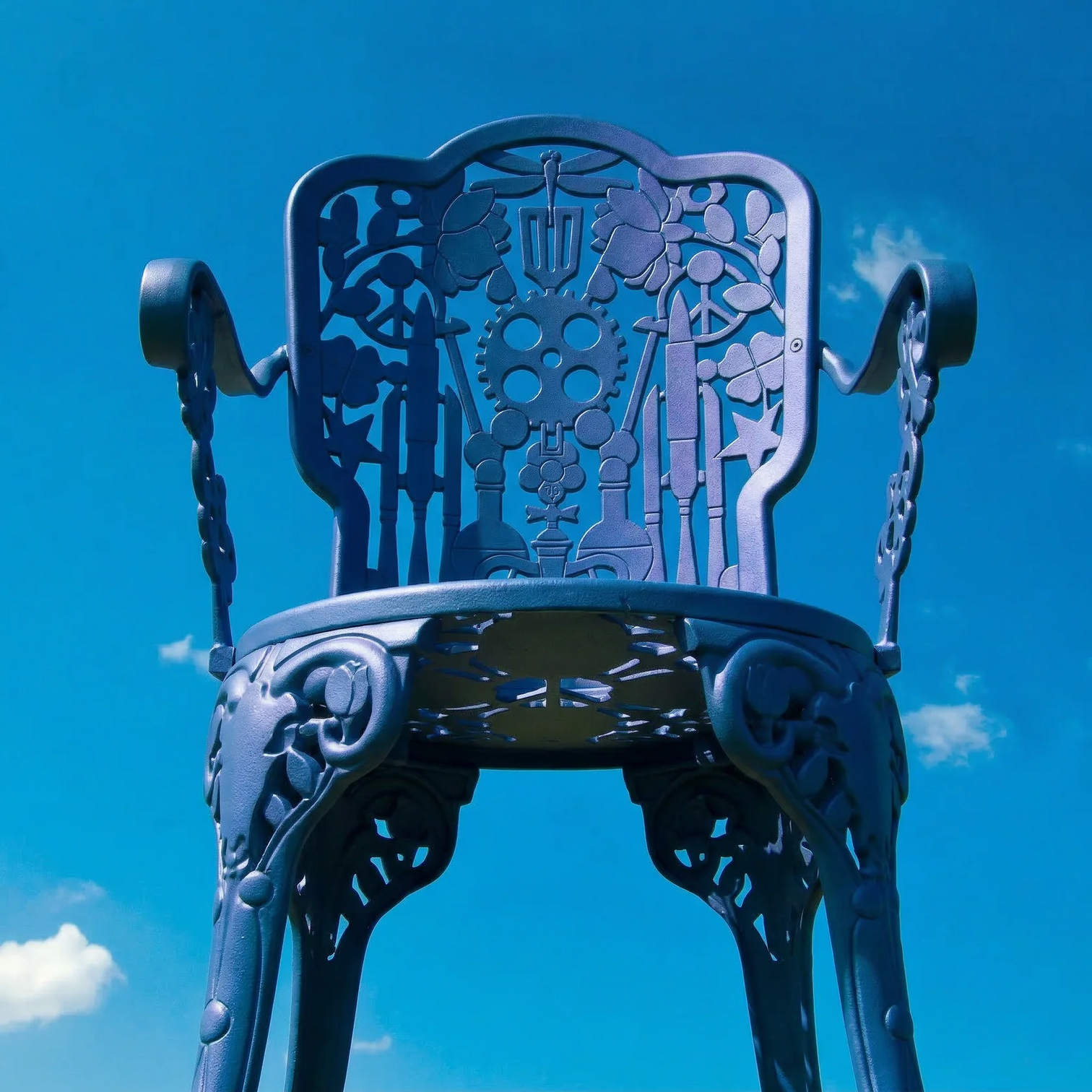 
Fauteuil d'extérieur design « Industry » - Bleu