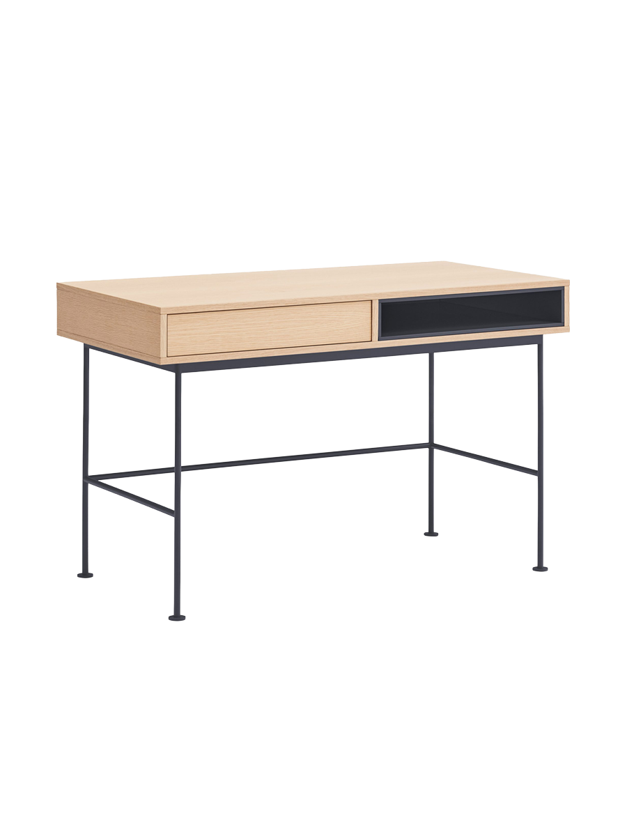 
Designer Desk "Yoko" - Anthracite / Oak