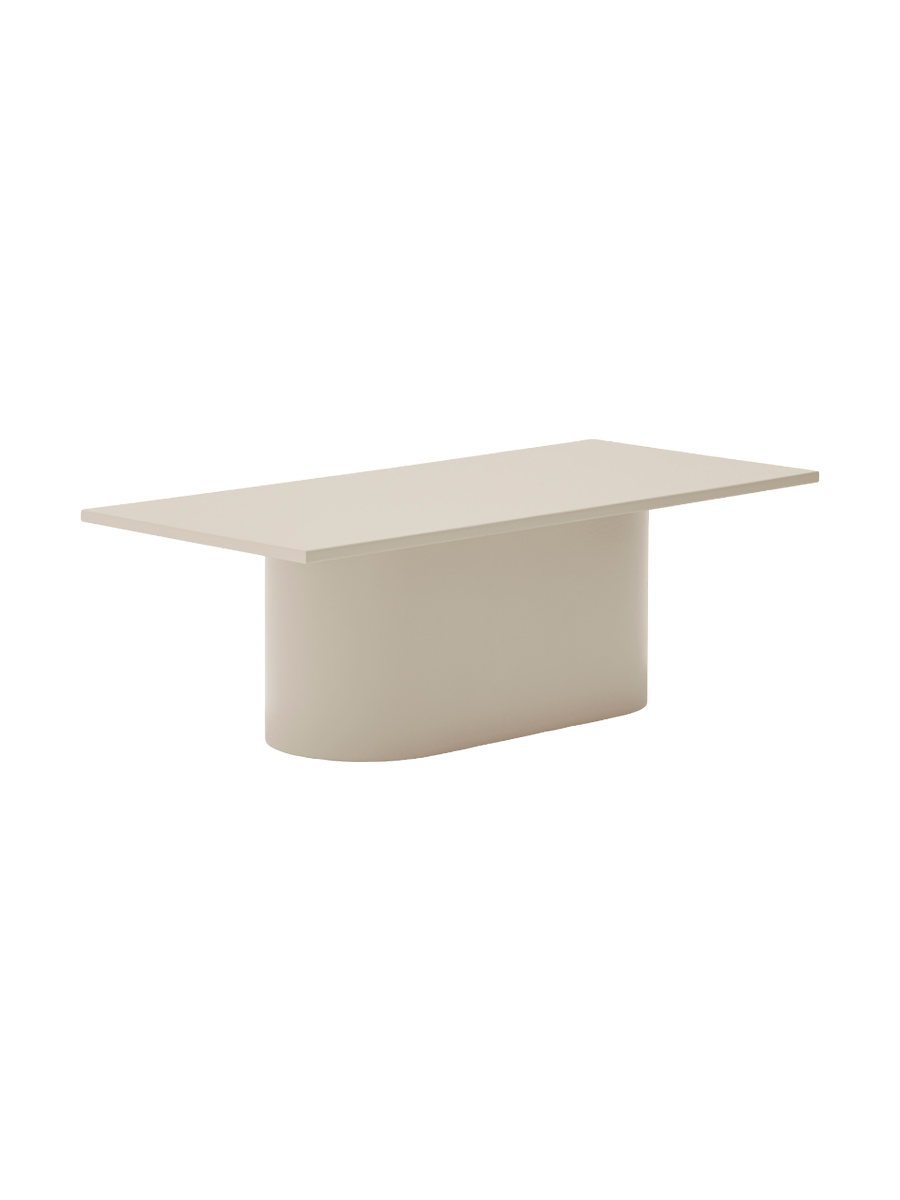 
Table basse design « Totem » 110 x 50 cm - Sable