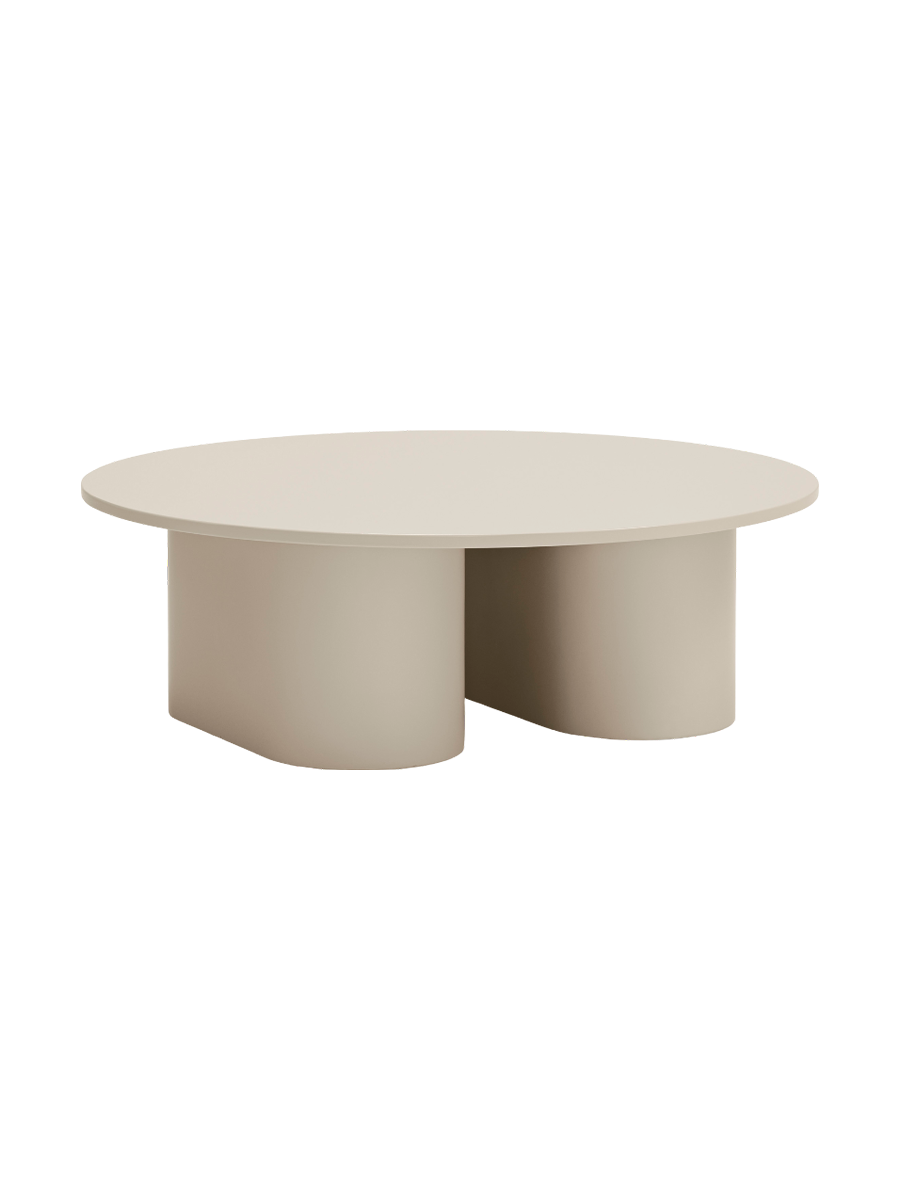 
Table basse ronde design « Totem » Ø 110 cm - Sable