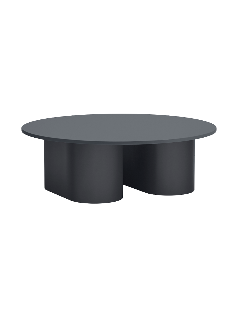 
Table basse ronde design « Totem » Ø 110 cm - Anthracite