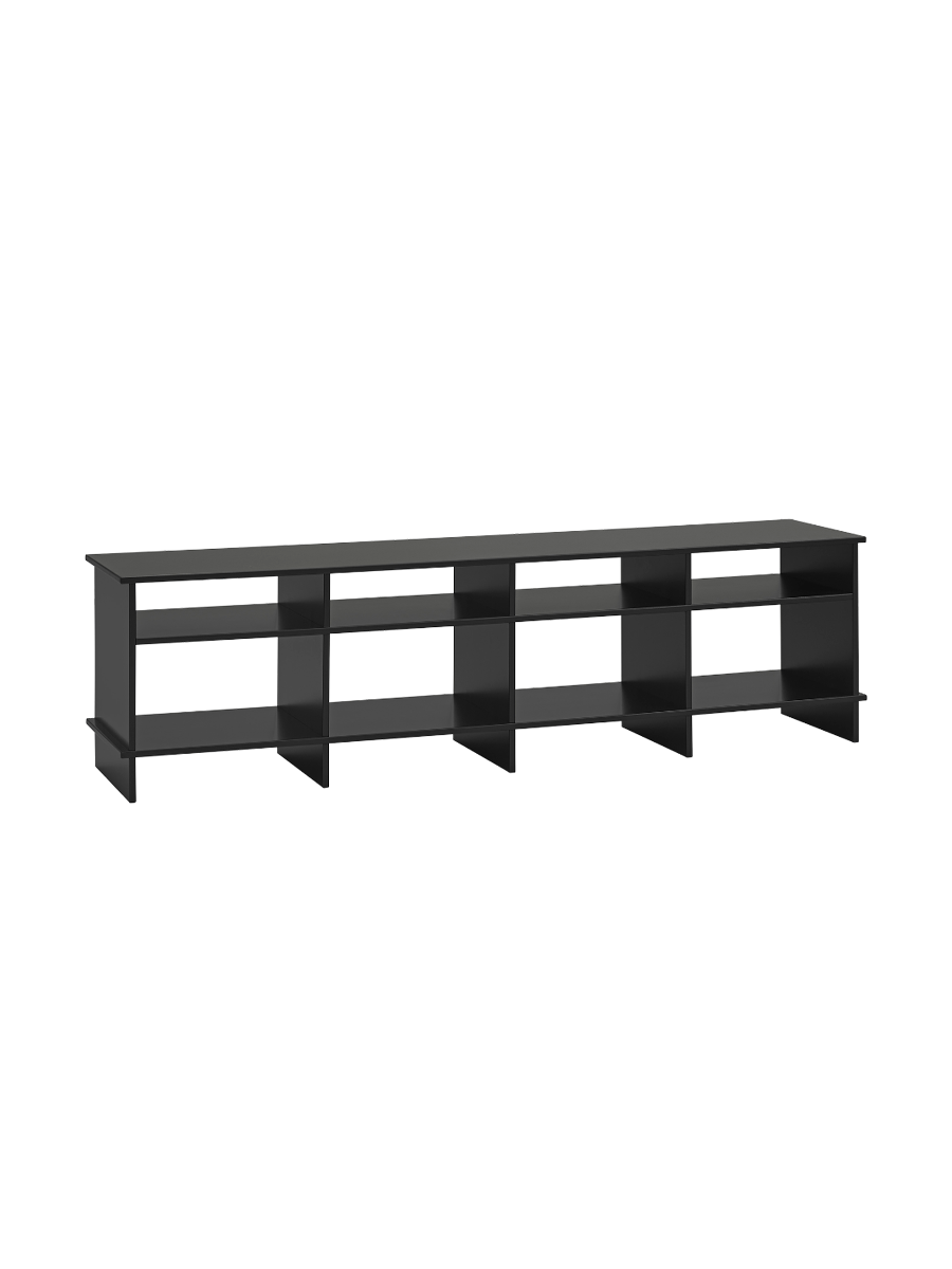 
Design Lowboard & Regal „Inari“ 180 x 50 cm - Schwarz
