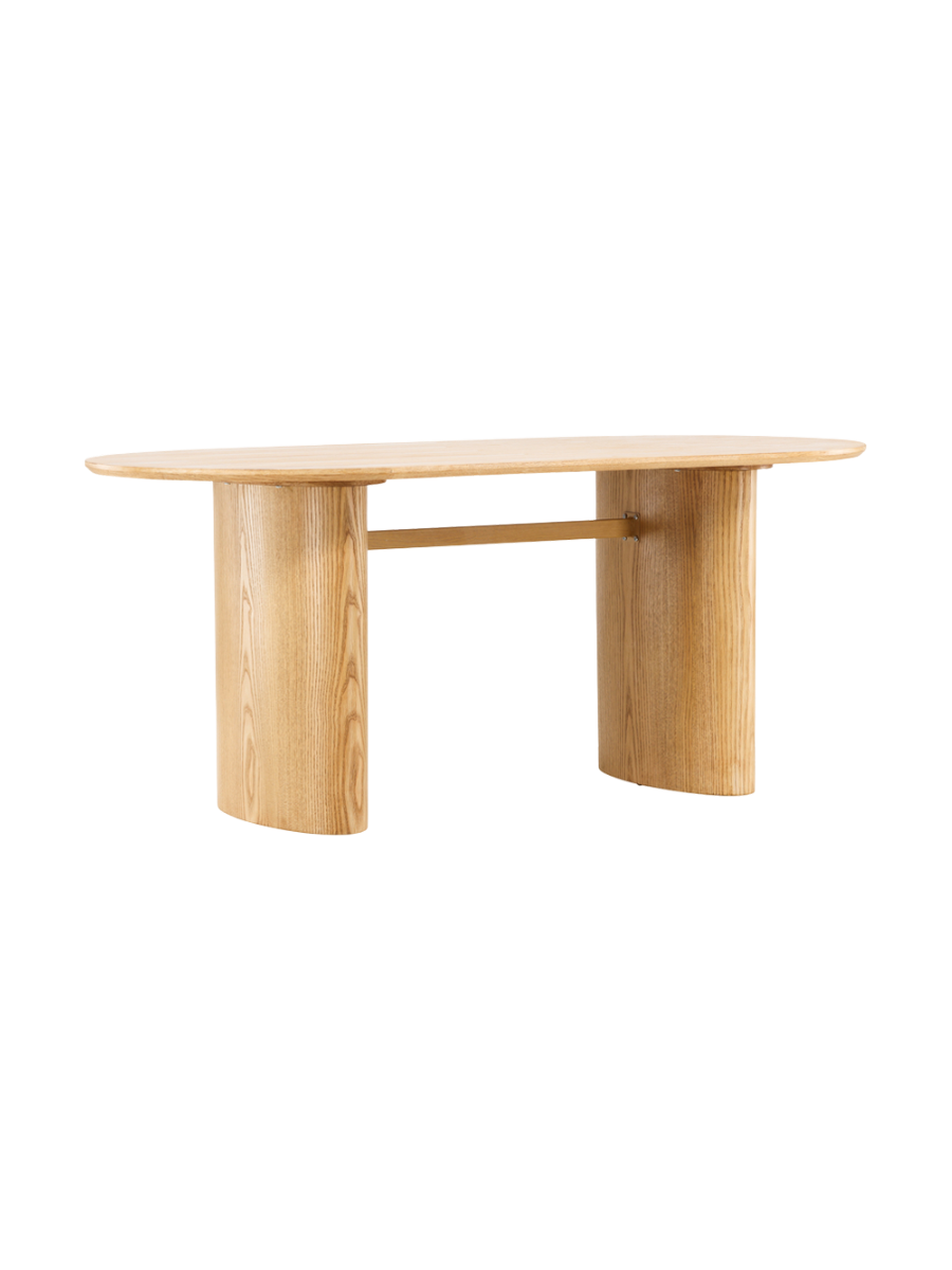 
Table à manger design ovale "Isolde" - 180 x 90 cm - Naturel