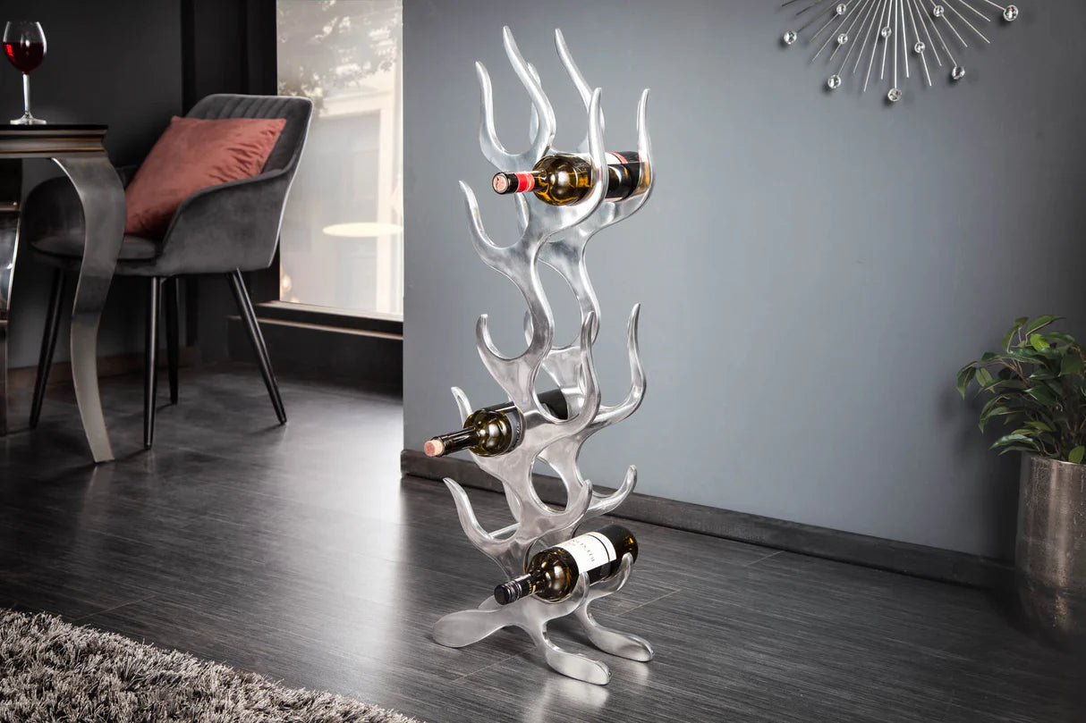 
Aluminium Weinregal „Flammen“
