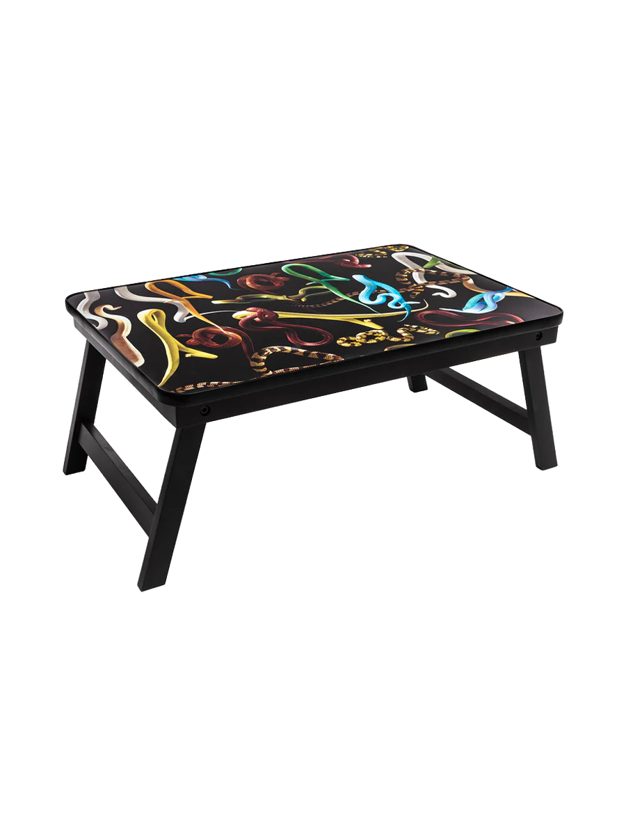 
Designer Sofa & Bed Tray "Toiletpaper Snake"