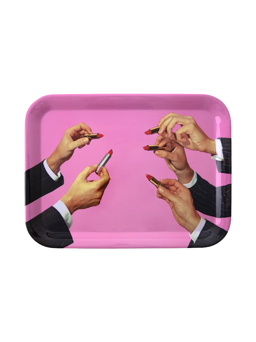 
Design Serving Tray "Toiletpaper Lipstick Pink"