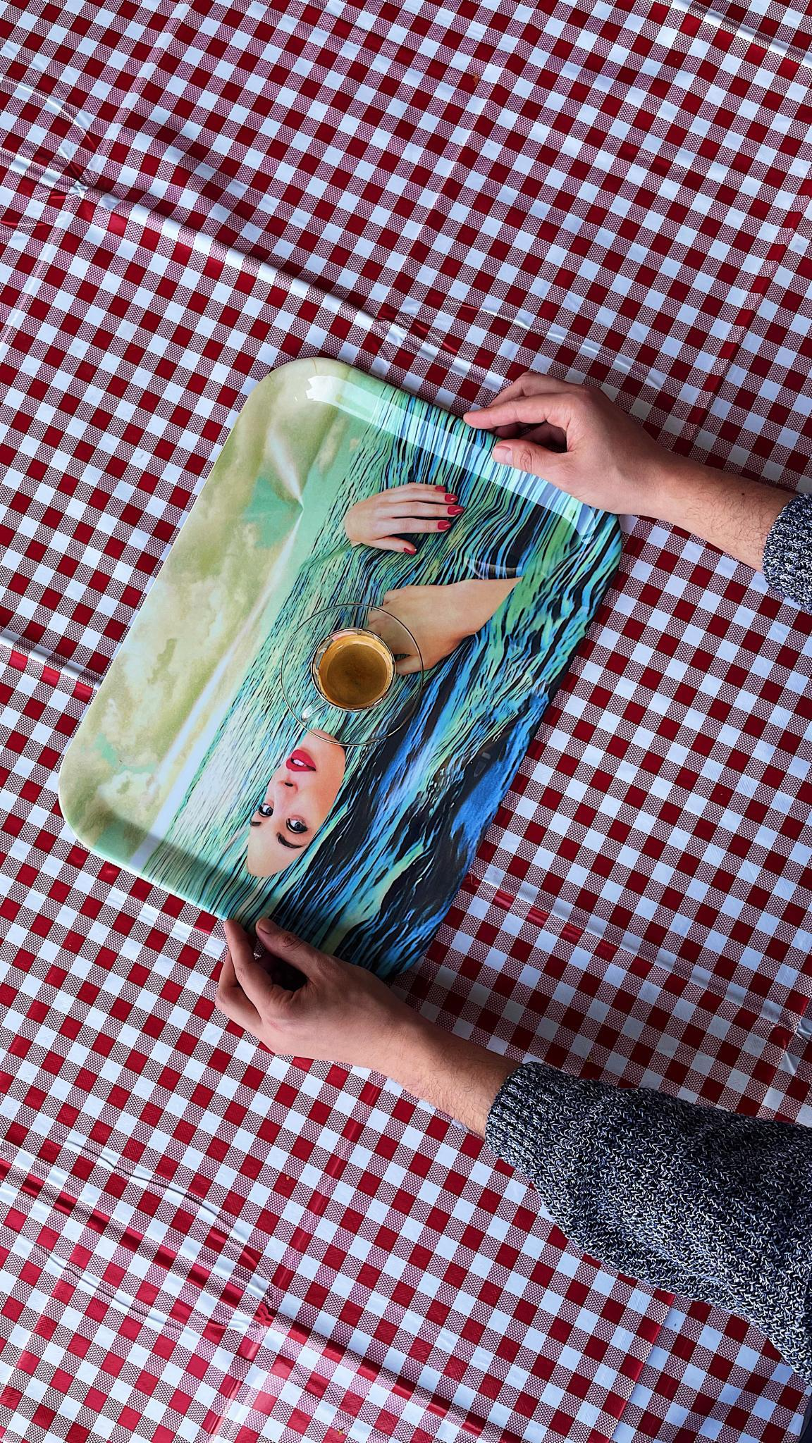 
Design Serving Tray "Toiletpaper Seagirl"