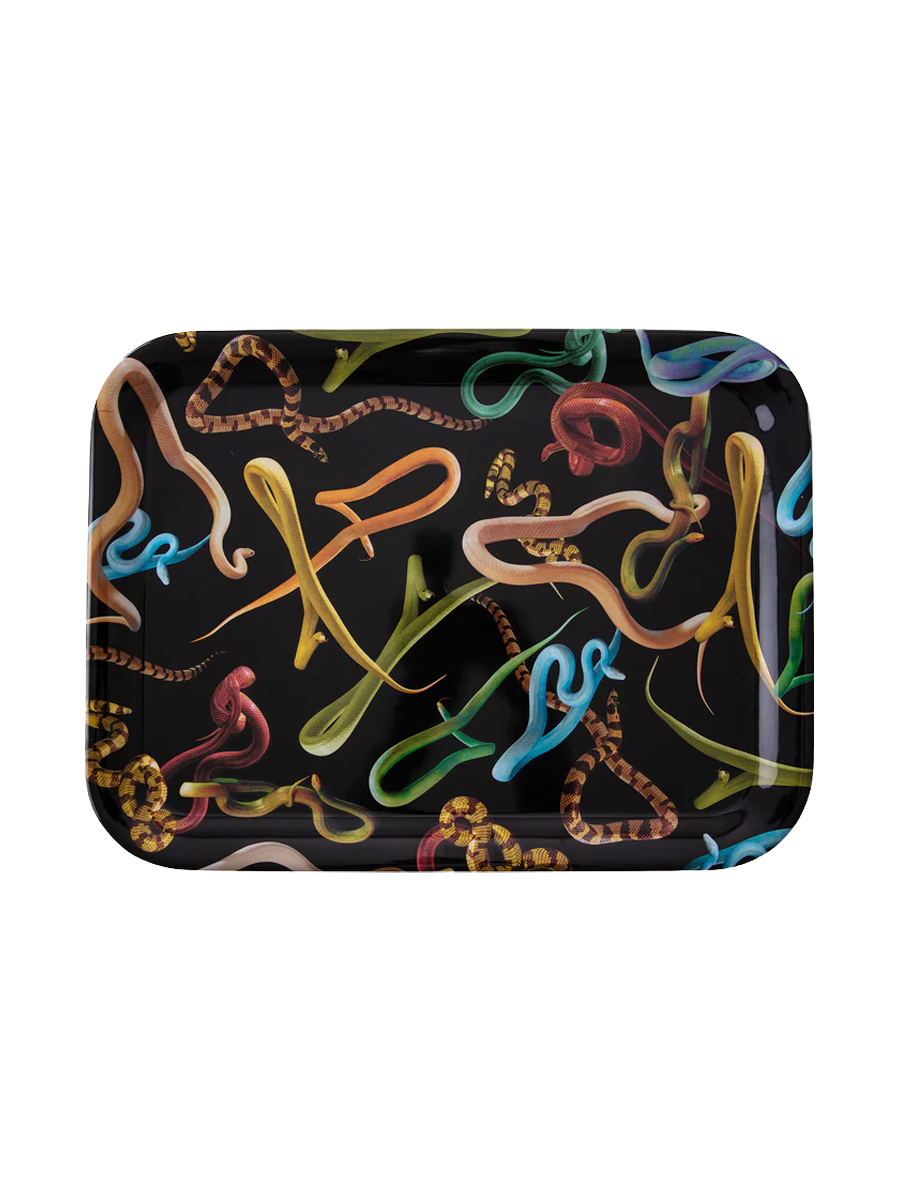 
Serving tray design "Toiletpaper Snakes"
