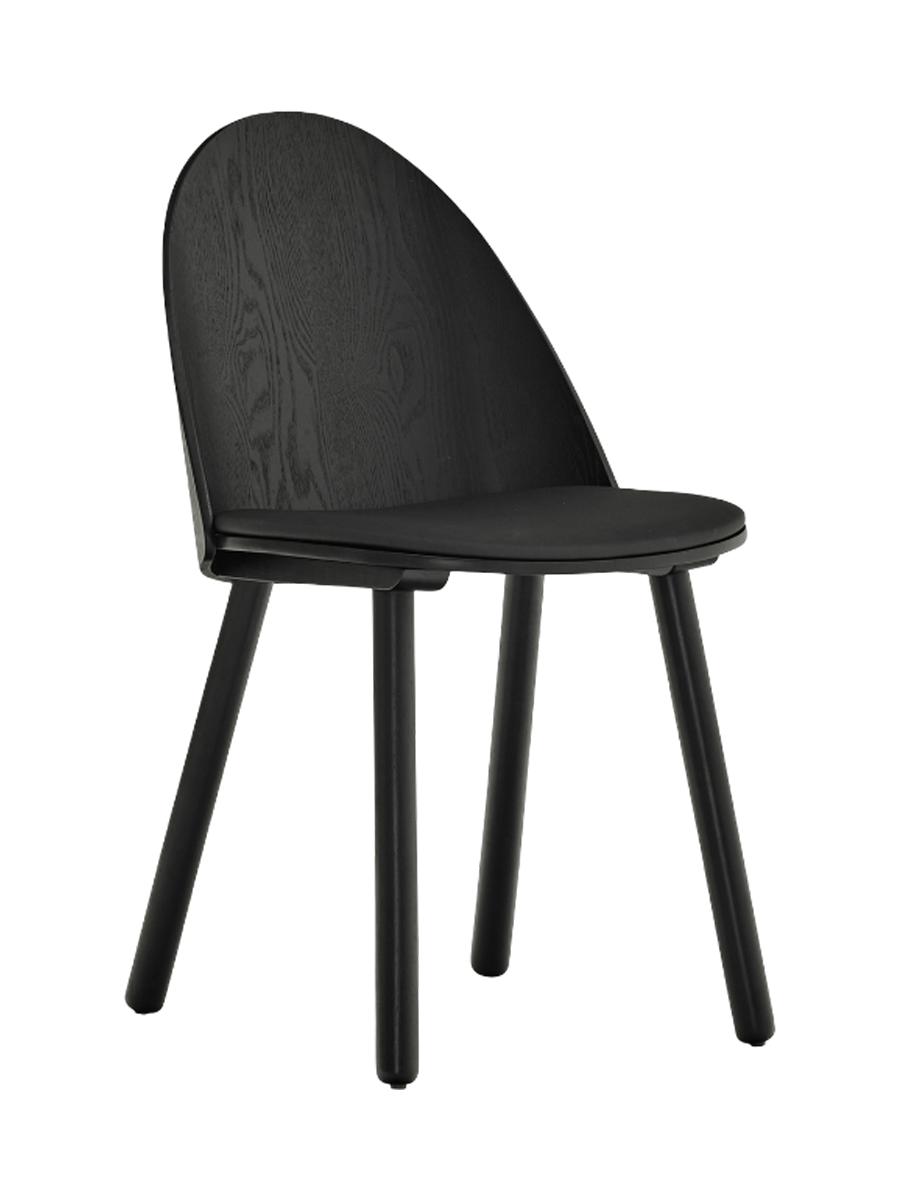 
Hochwertiger Design Stuhl „Uma“ - Schwarz / Schwarz