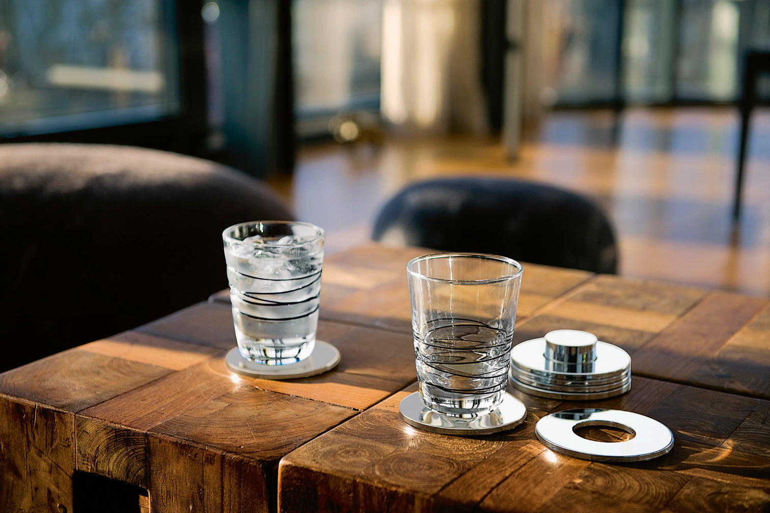 
Set de 7 dessous de verre design « Rings »