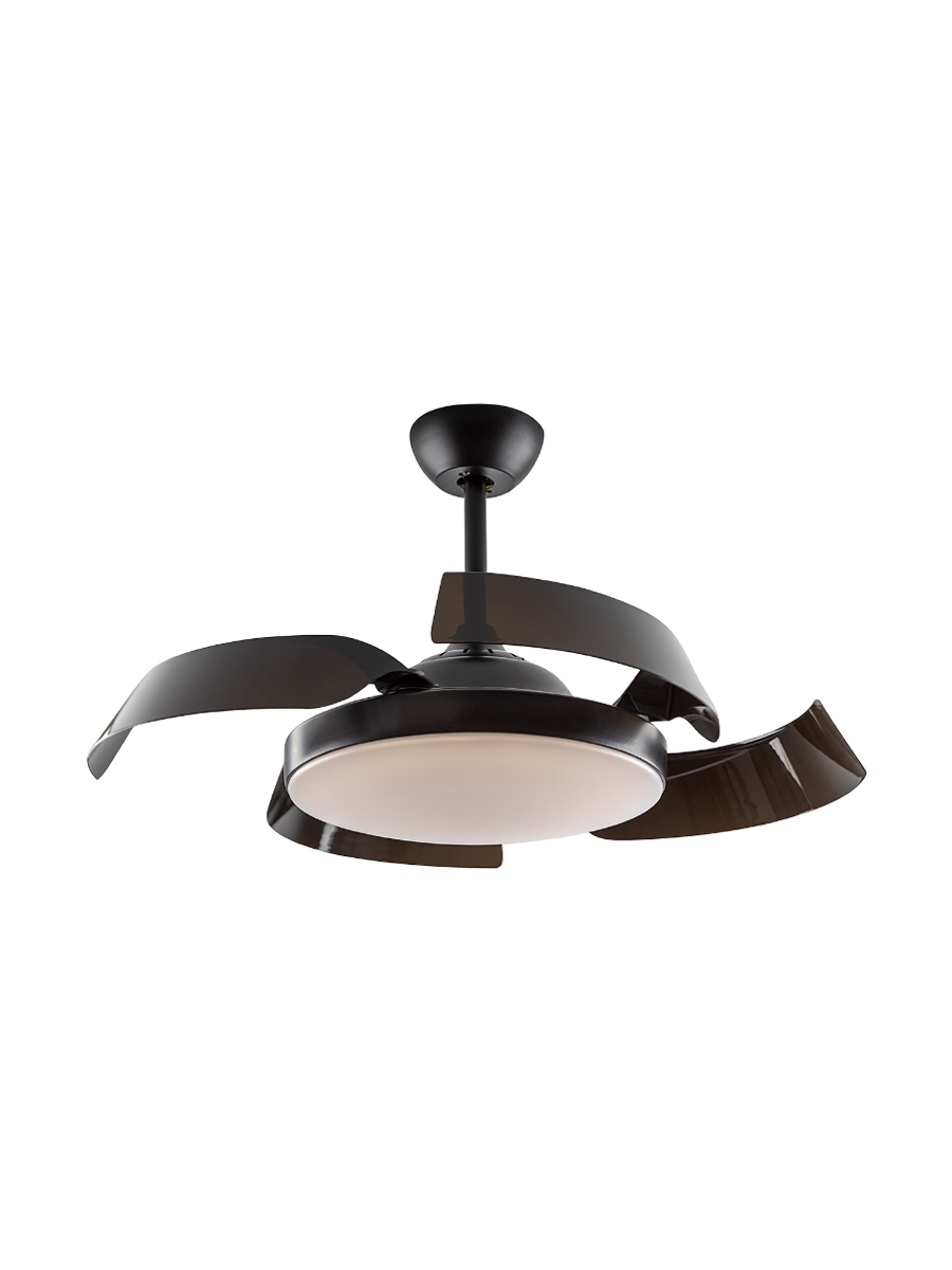 
High-quality ceiling fan & LED ceiling light “Enzo” with remote control