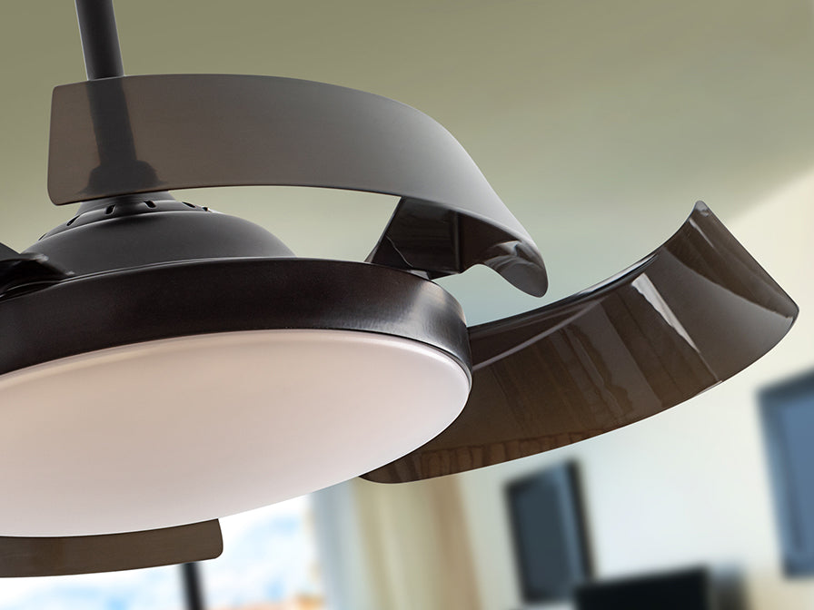 
Ventilateur de plafond haut de gamme et plafonnier LED « Enzo » avec télécommande