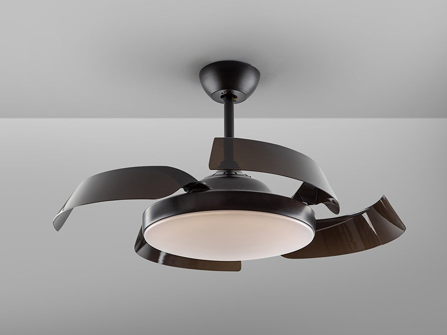 
Ventilateur de plafond haut de gamme et plafonnier LED « Enzo » avec télécommande