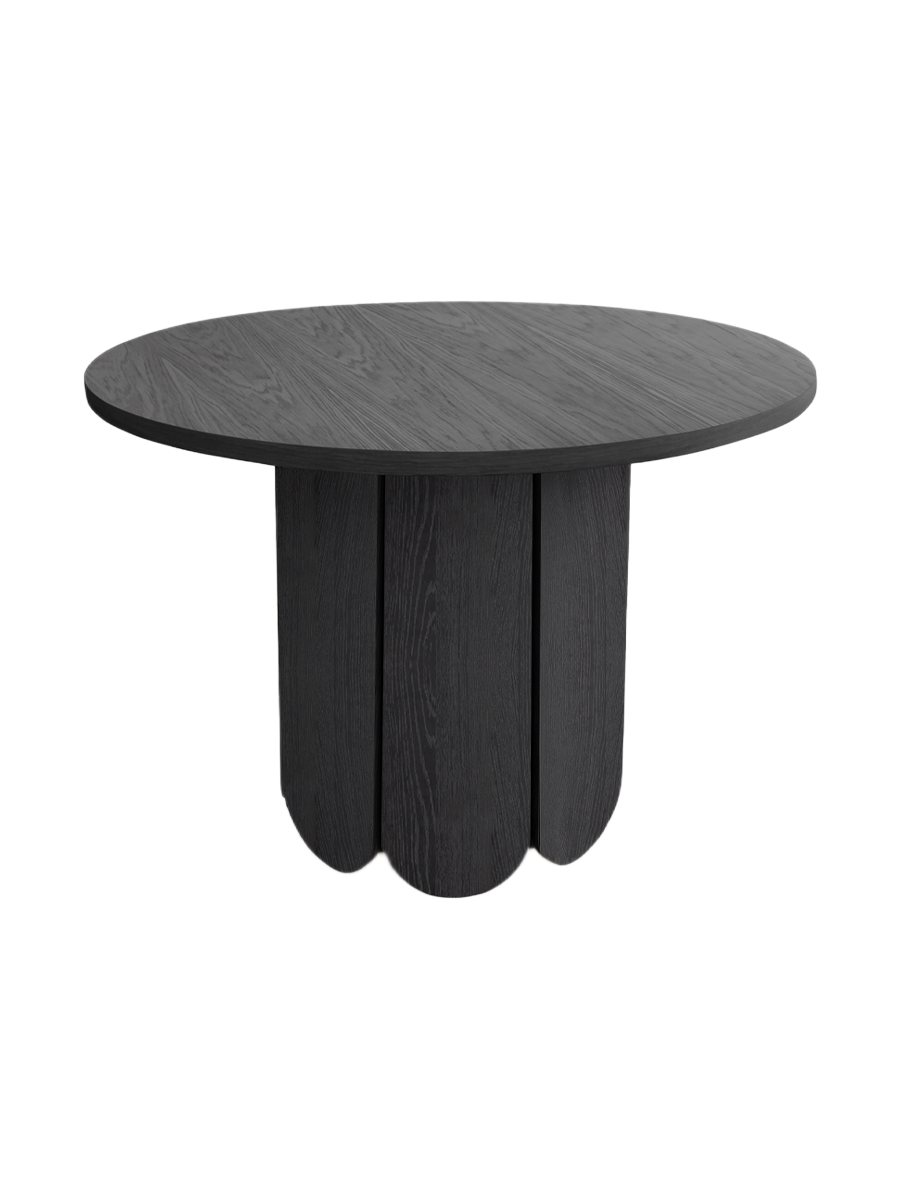 
Tavolo da pranzo rotondo di design «Soft Dining» - Nero