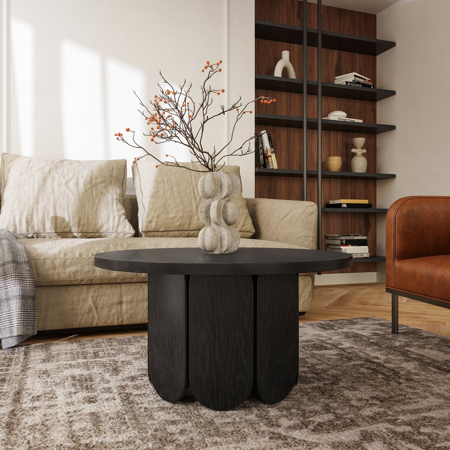 
Designer Coffee Table "Soft Coffee" - Black