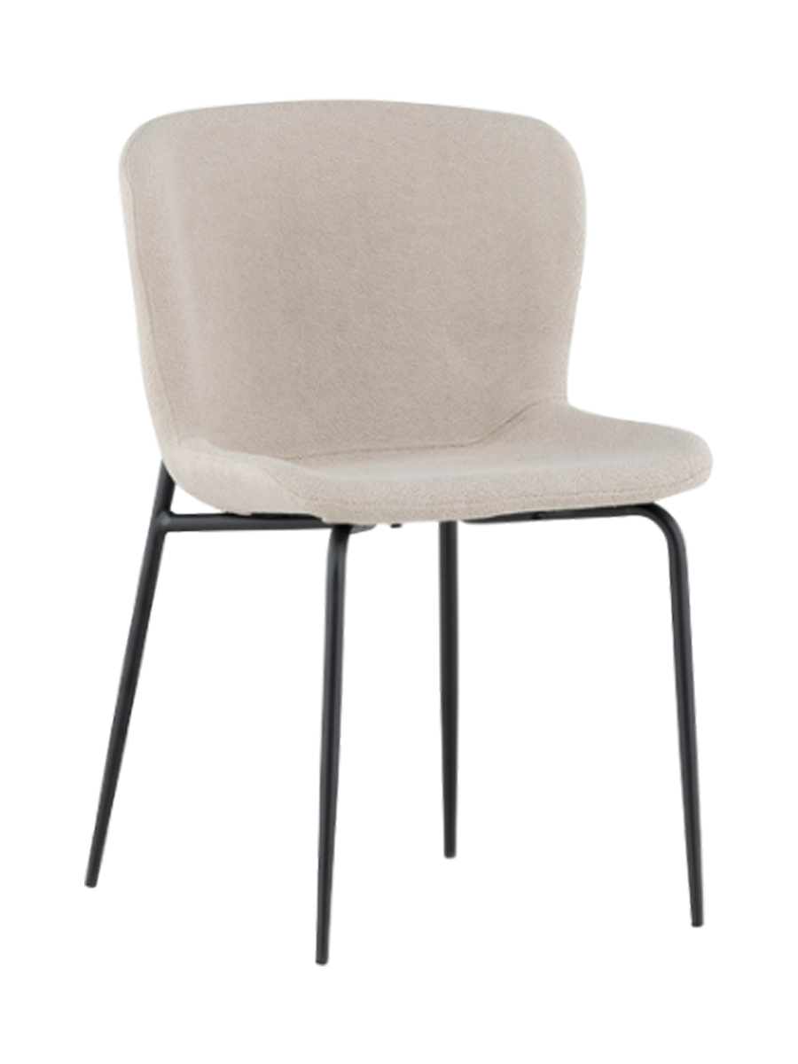 
Sedia da pranzo dal design moderno „Modesto“ con rivestimento bouclé - Beige Bouclé