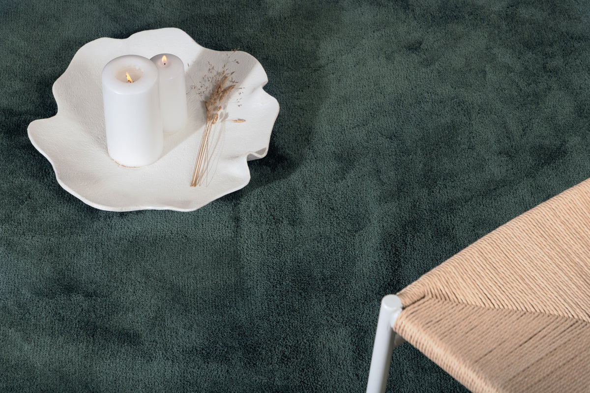 
Designer Rug "Undra", various sizes - Dark green / 170 x 240 cm
