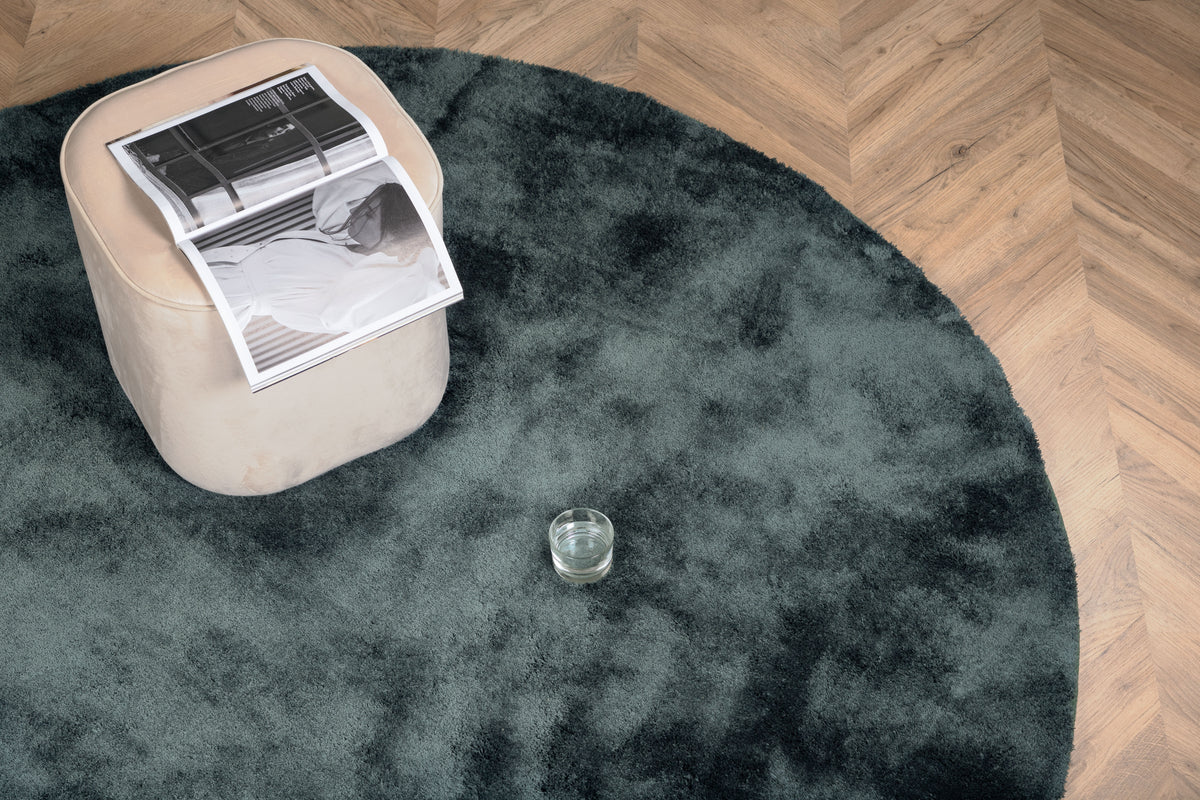 
Tapis rond design "Undra" Ø 200 cm - Gris foncé