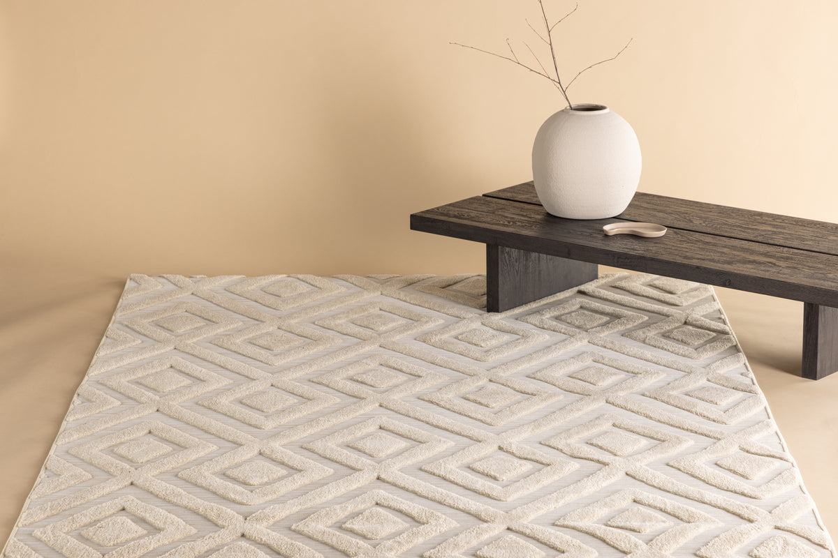 
Tappeto di design „Pia“ - varie dimensioni - Beige / 200 x 290  cm