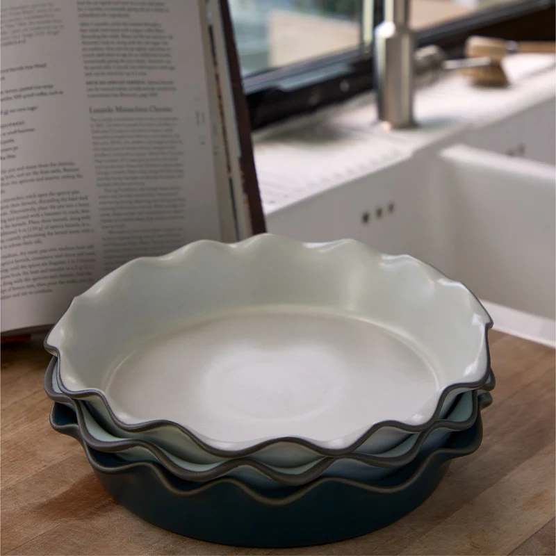 
Handmade "Stacked Organic" Cake Pan - Salt