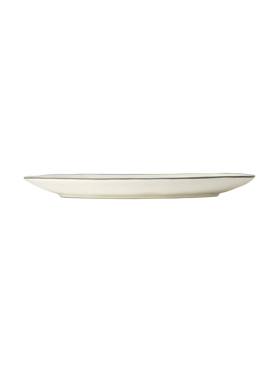 
Handmade Serving Platter "Stacked Organic" - Salt