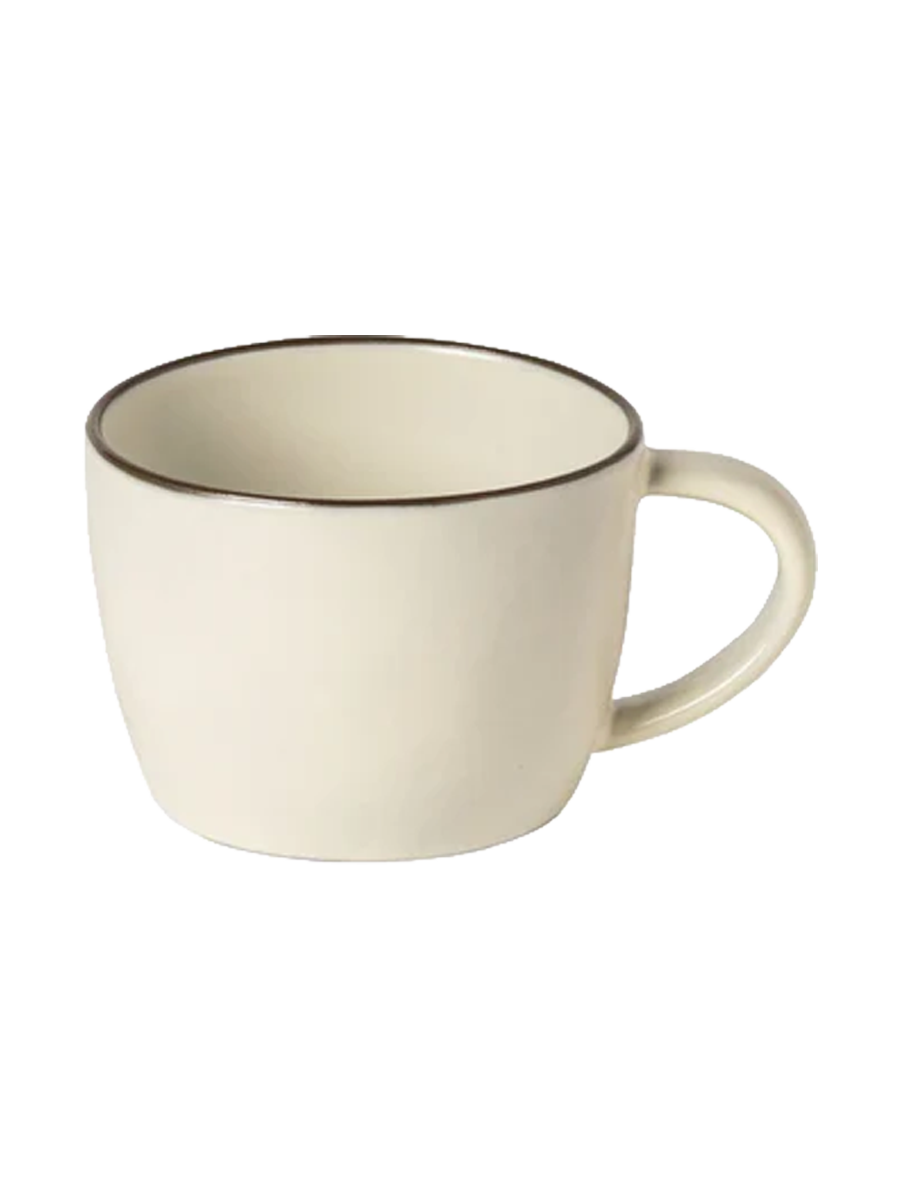 
Handmade Tea & Coffee Mug "Stacked Organic" - Salt