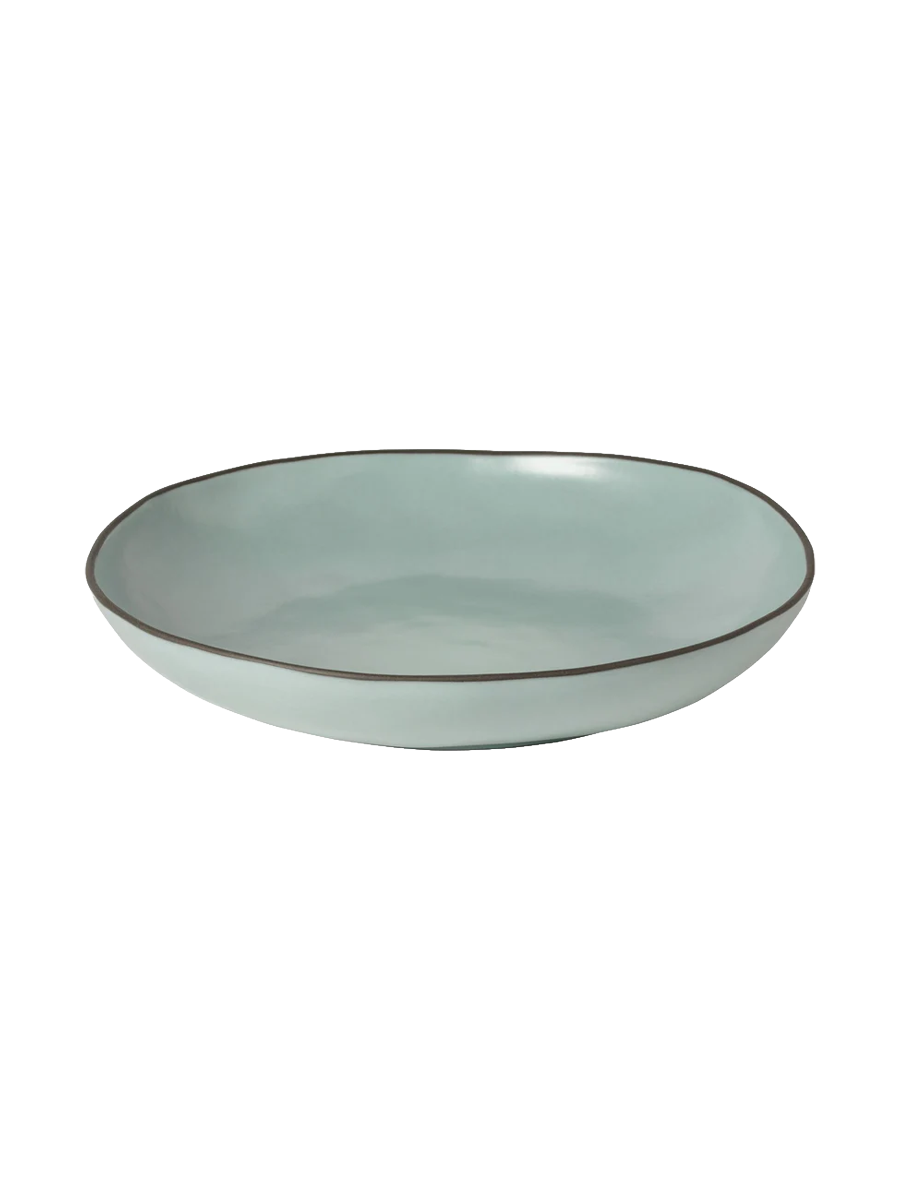 
Handmade "Stacked Organic" Serving Bowl - Sky Blue