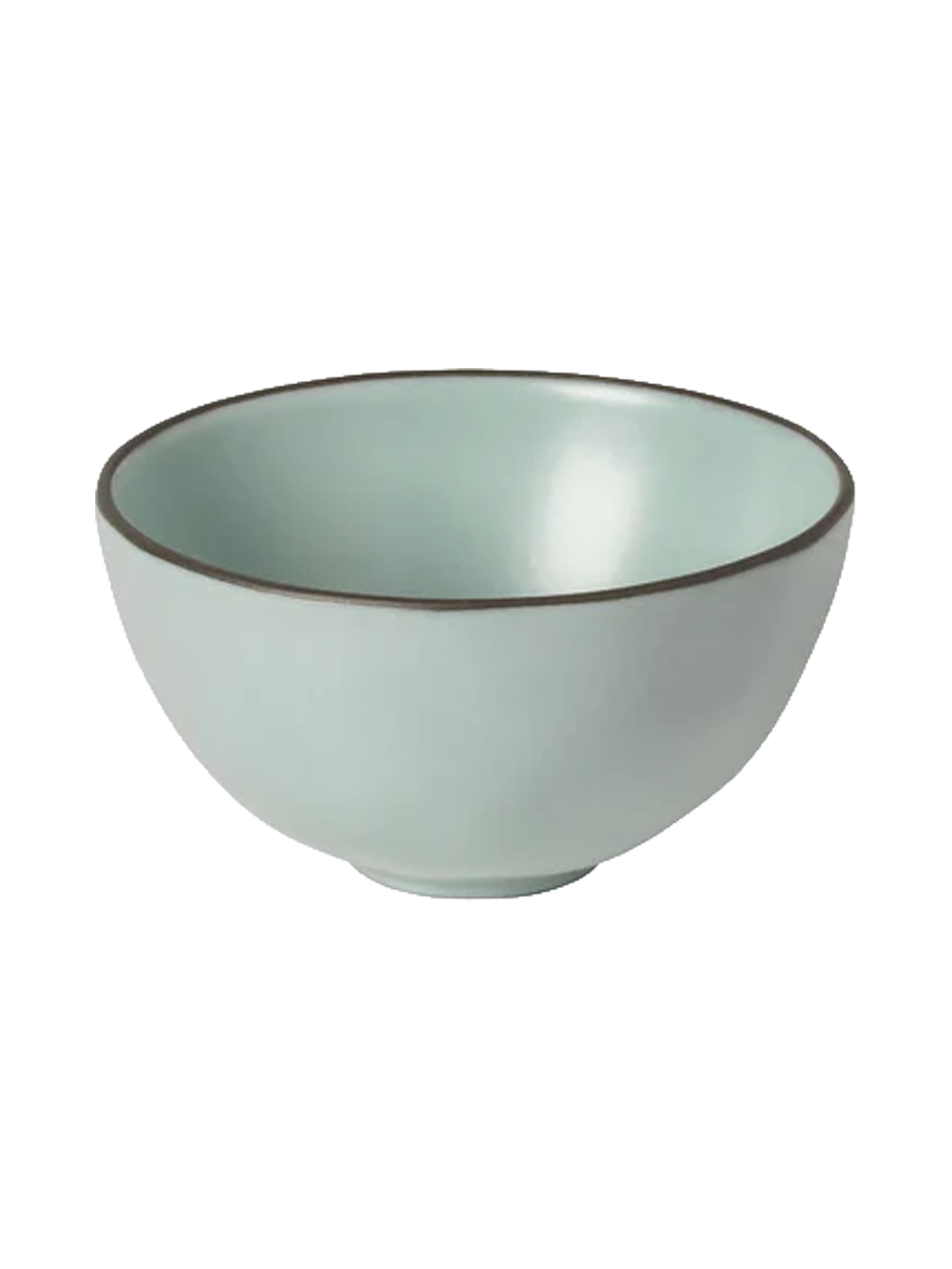 
Handmade Soup & Cereal Bowl "Stacked Organic" - Sky Blue