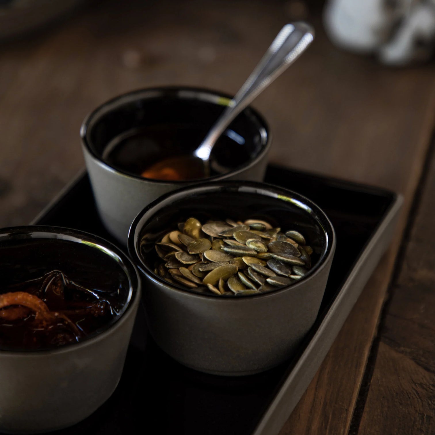 
Handcrafted Dip/Butter Dishes "Lagoa Eco-Grés" - Black