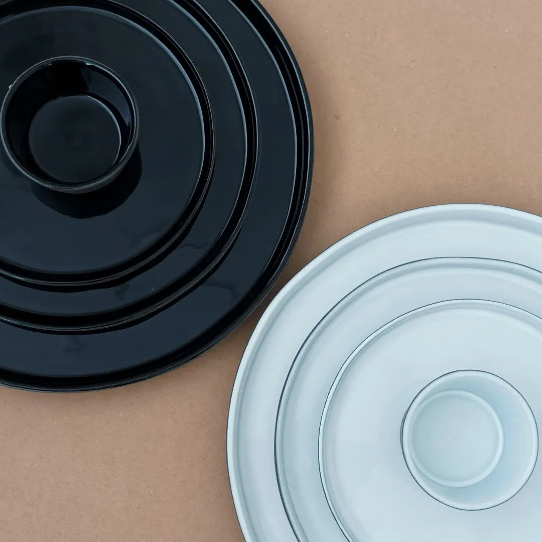 
Handcrafted Dip/Butter Dishes "Lagoa Eco-Grés" - White