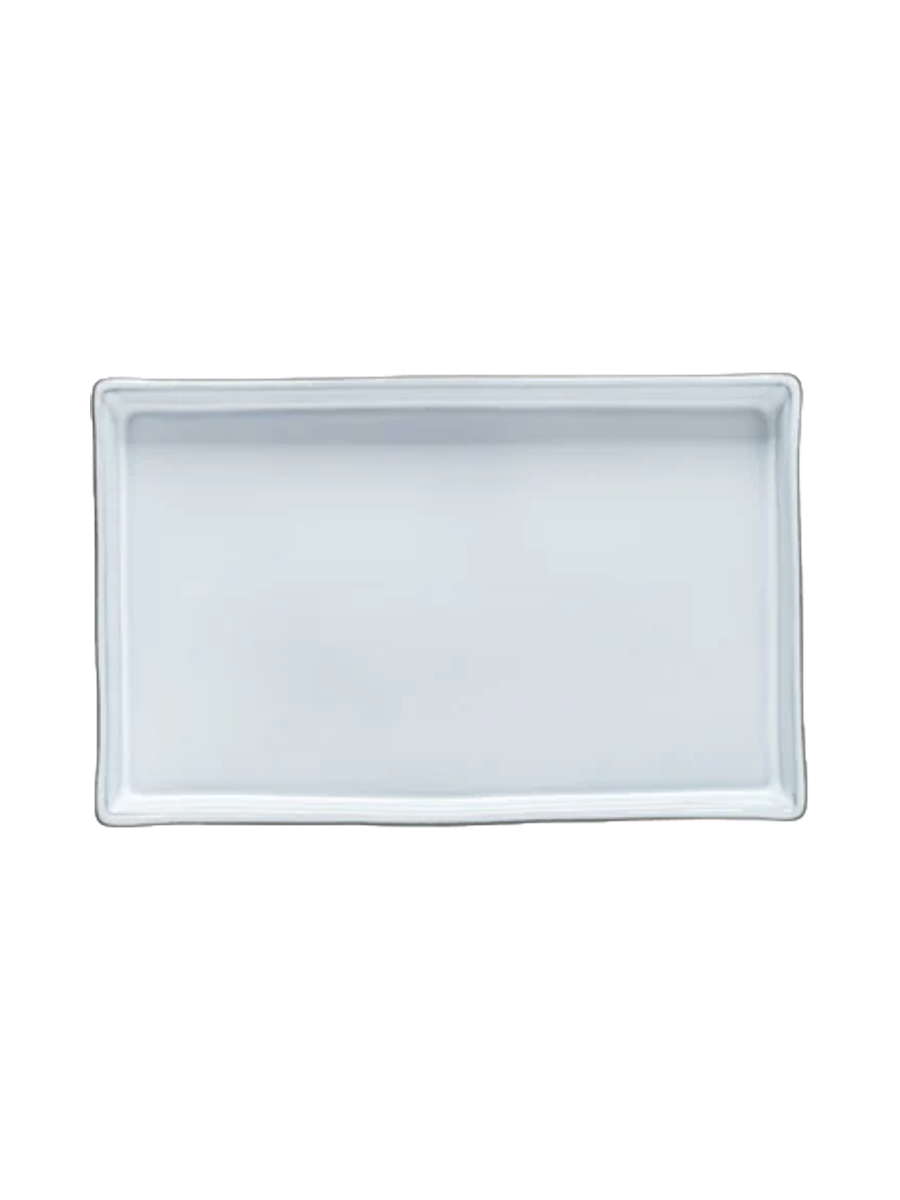 
Handgefertigtes Serviertablett „Lagoa Eco-Grés“ - Weiss