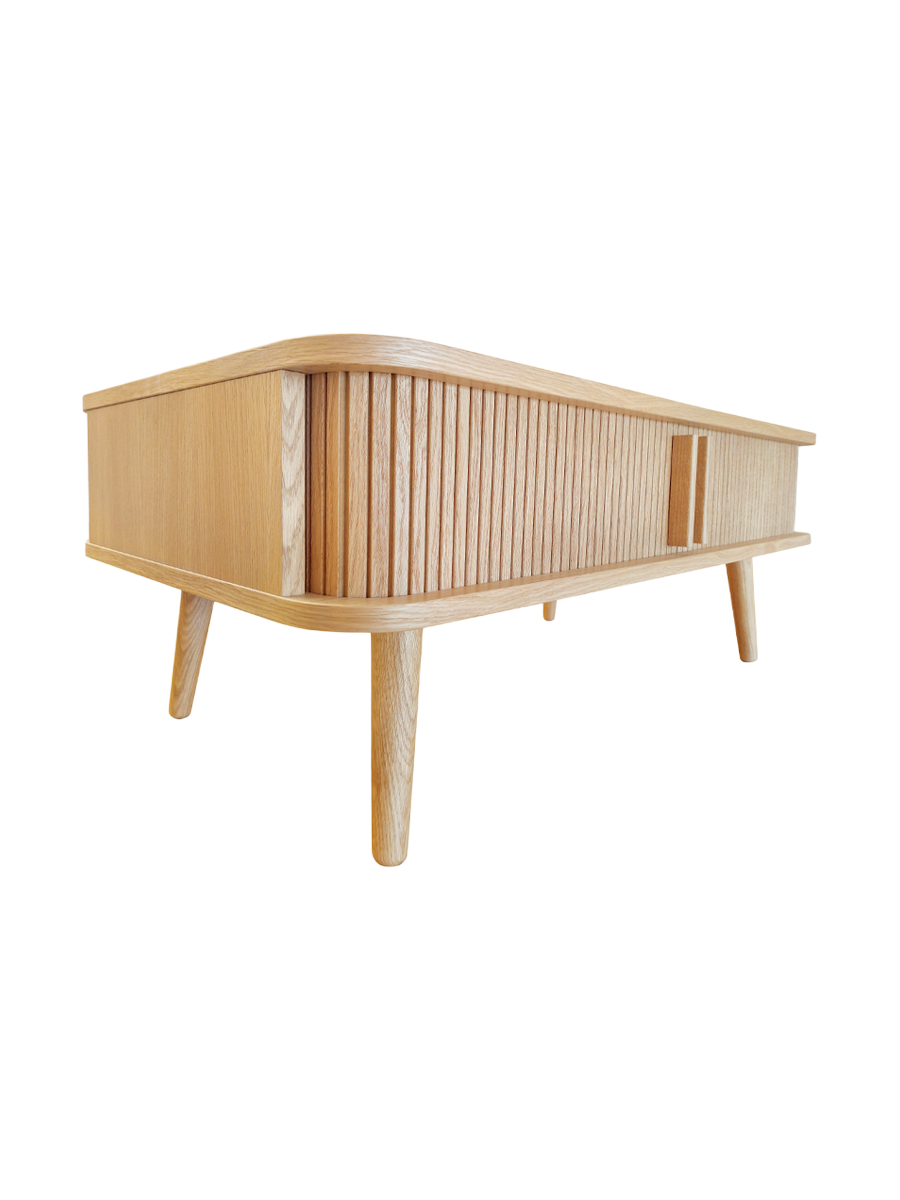 
Designer coffee table "Rove" with sliding doors