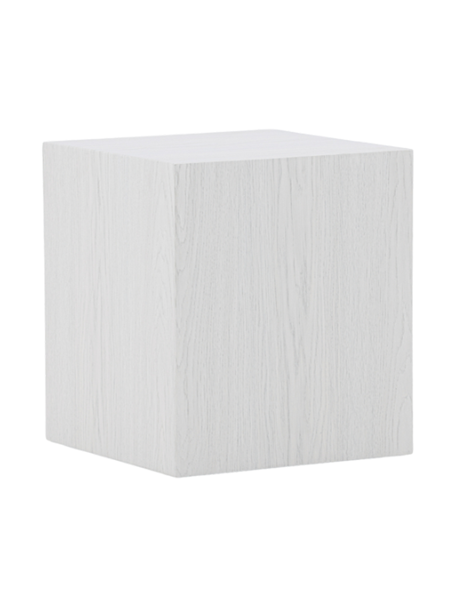 
Designer Side Table "York high" - 40 x 40 cm - Whitewash