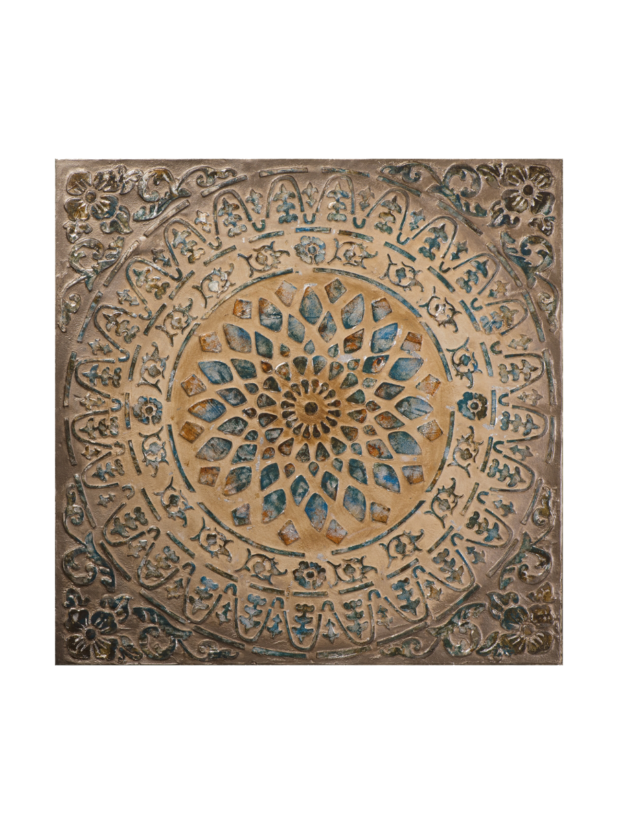 
Handgemaltes Bild „Mandala Oriental“ 100 x 100 cm