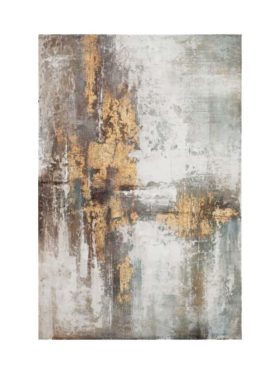 
Handgemaltes Bild „Abstrakt Brown & Gold“ 100 x 150 cm