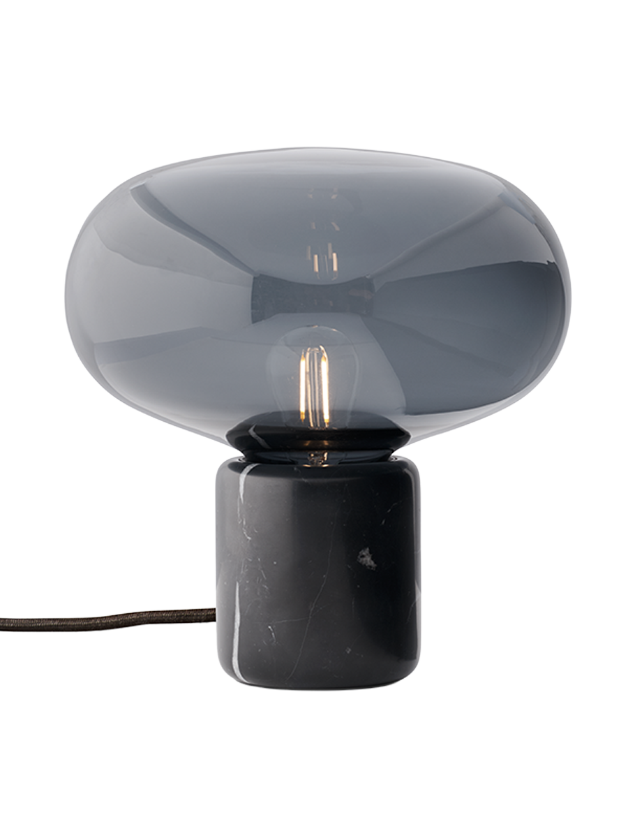 
Lampe de table design « Karl-Johan » avec socle en marbre