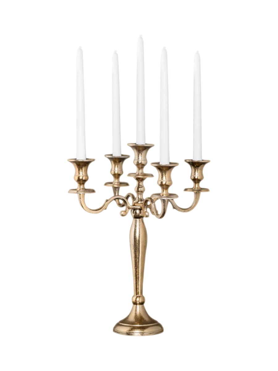 
"Georgious" 5-Arm Candelabra - Gold