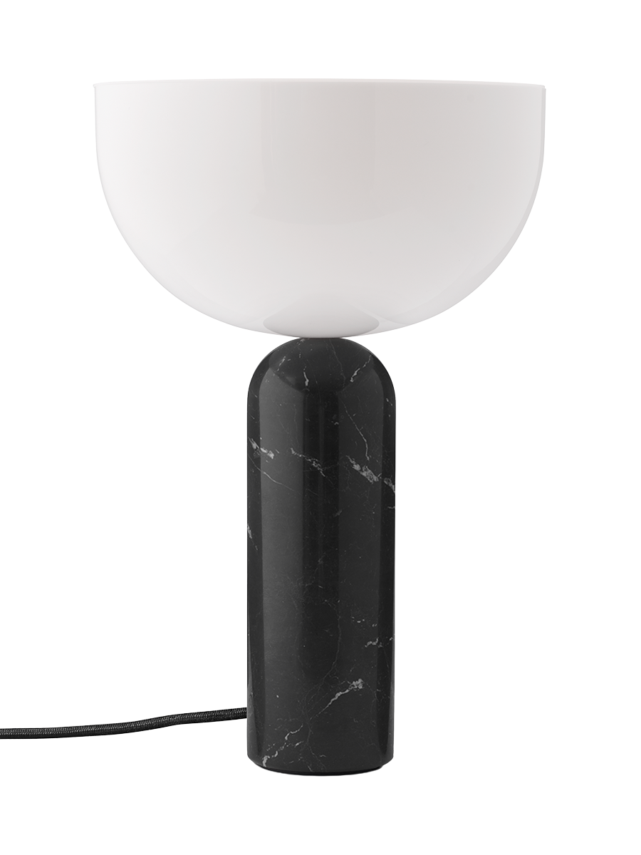 
Lampe de table design élégante en marbre « Kizu », différentes tailles - Noir / Grand