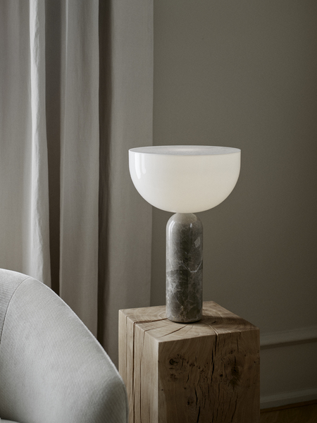
Lampe de table design élégante en marbre « Kizu », différentes tailles - Gris / Grand
