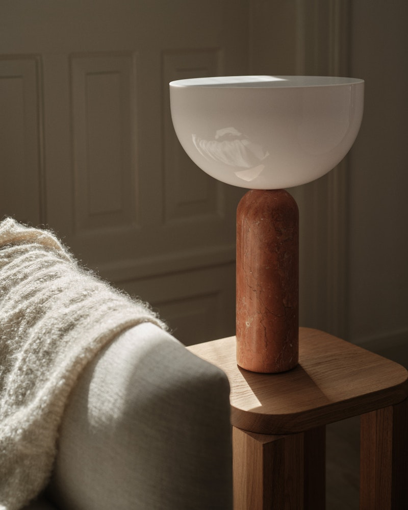 
Lampe de table design élégante en marbre « Kizu », différentes tailles - Marbre Breccia Pernice / Grand