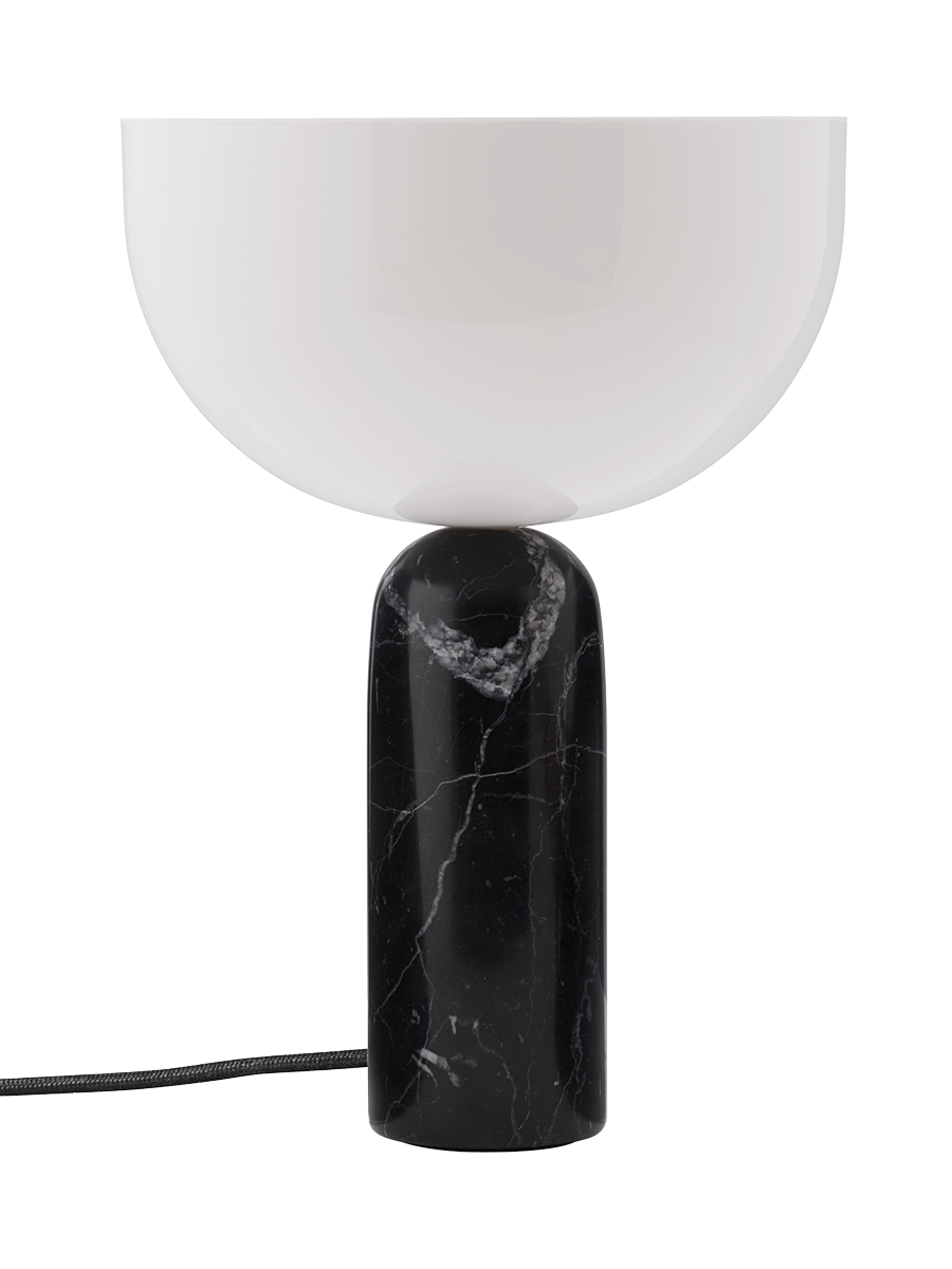 
Lampe de table design élégante en marbre « Kizu », différentes tailles - Noir / Moyen