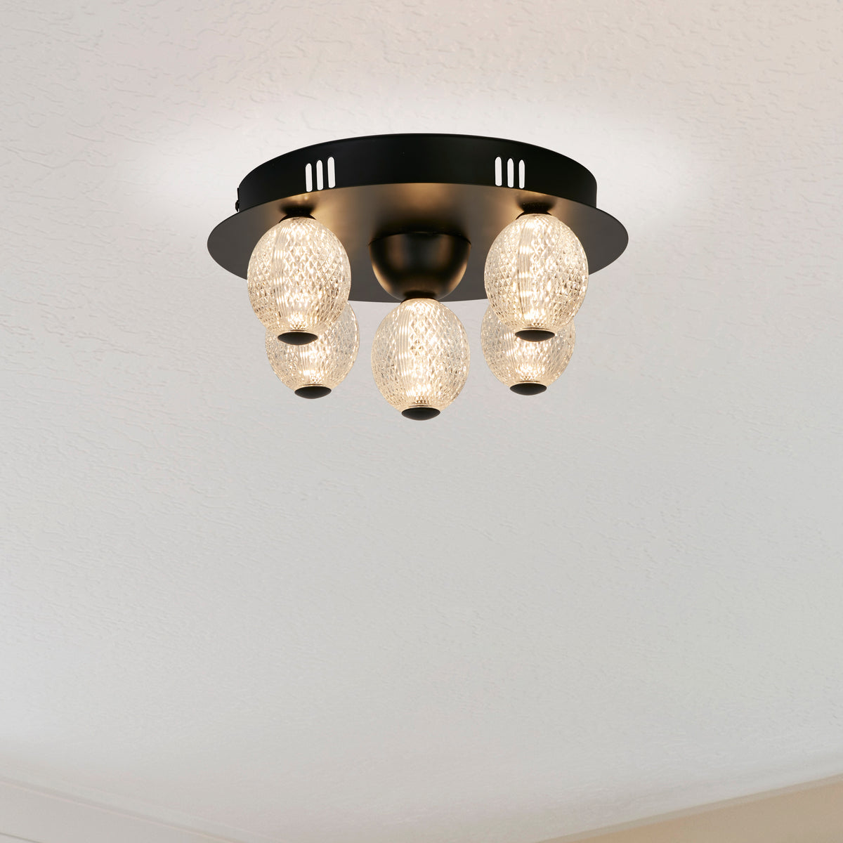 
Plafoniera LED di design dimmerabile „Asteroid“ - Nero
