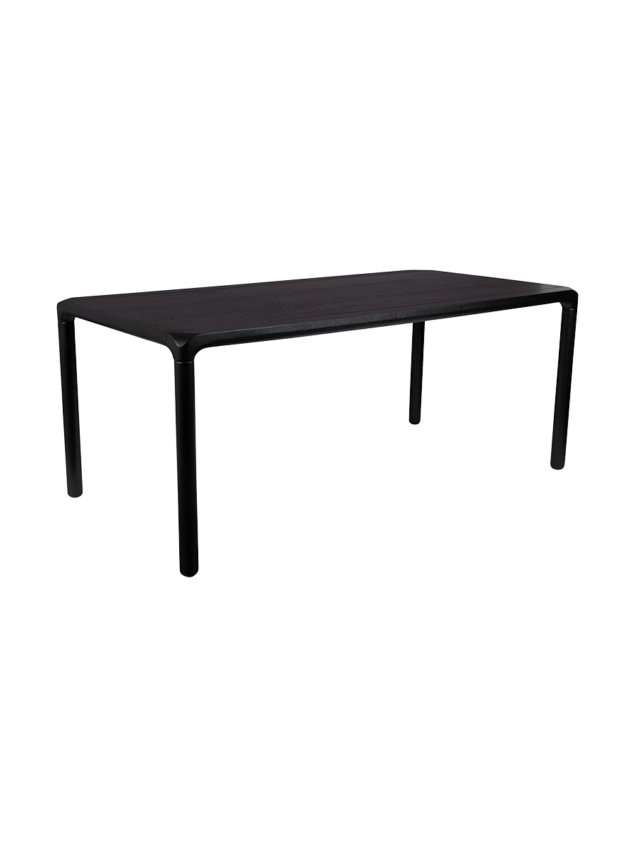 
Design dining table "Storm", various sizes - Black / 180 x 90 cm
