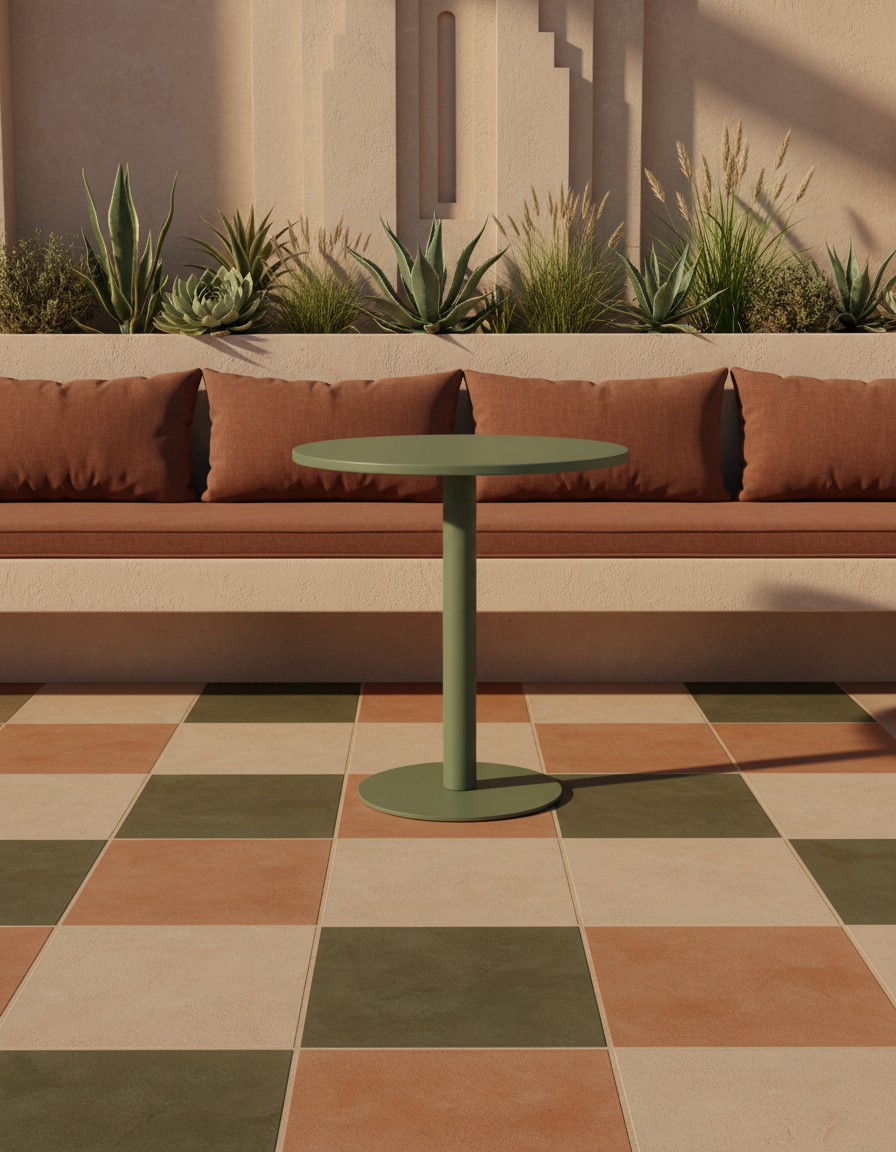 
Outdoor Bistrotisch „Metsu“ Ø 70 cm - Moosgrün