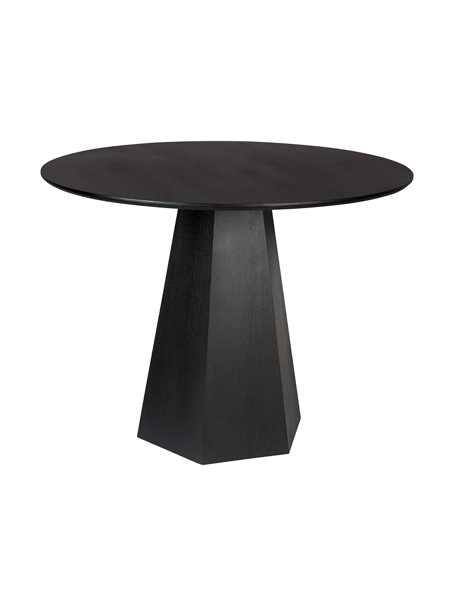 
Tavolo da pranzo rotondo di design «Pilar» Ø 100 cm - Nero