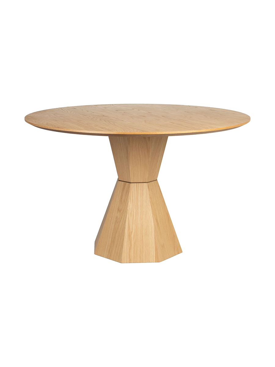 
Tavolo da pranzo rotondo di design massiccio «Lotus» Ø 120 cm