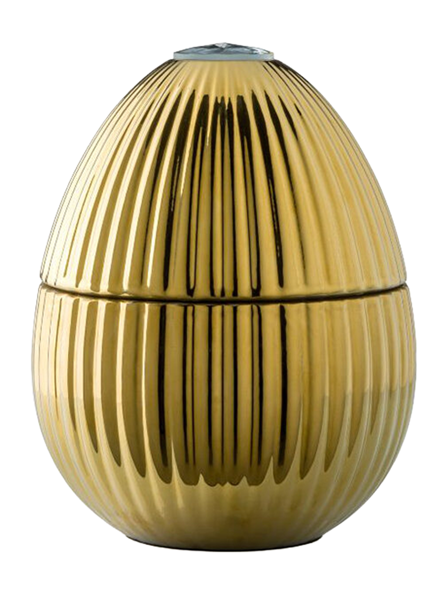 
Bougie parfumée de designer XL dorée (18 carats) « Bois de Russie » 3400 g / Durée de combustion 280 h.