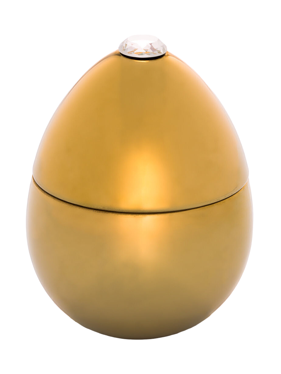 
Bougie parfumée de créateur dorée « Bois de Russie », durée de combustion 55 h.