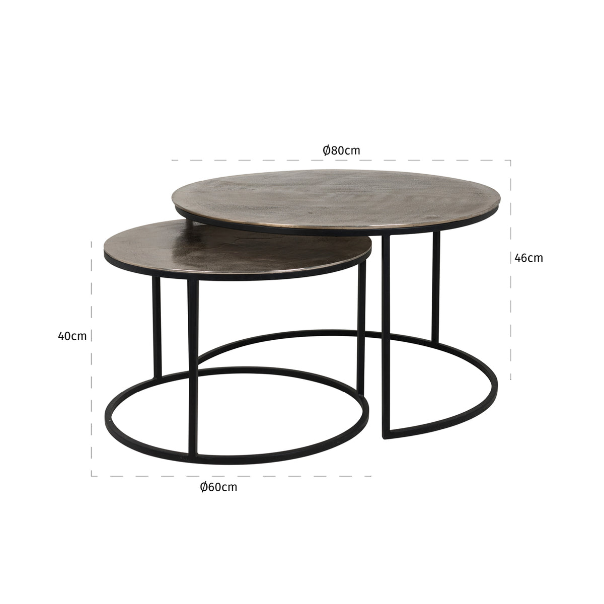
Tavolino da salotto di design «Asher Set»